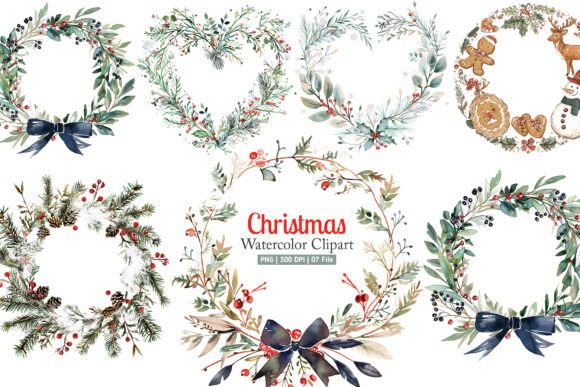 Download Watercolor Christmas Frame PNG Clipart - Frame png Collection