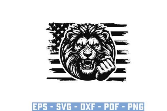 Download Angre Lion Face Silhouette Files - Premium Bundle