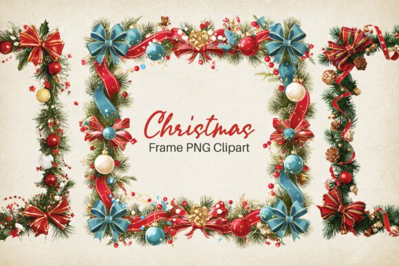 Download Christmas Frame PNG Clipart Set - Frame png Collection