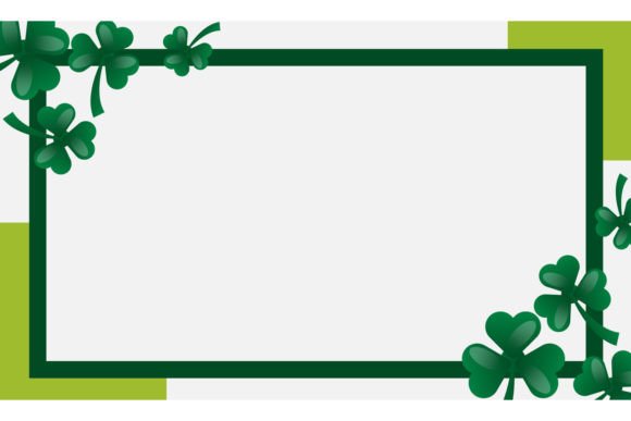 Download Saint Patrick Day Blank Frame Clovers - Blank frame Collection