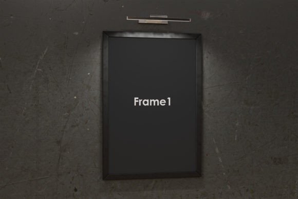 Download Blank Frame on Concrete Wall Mockup - Blank frame Collection